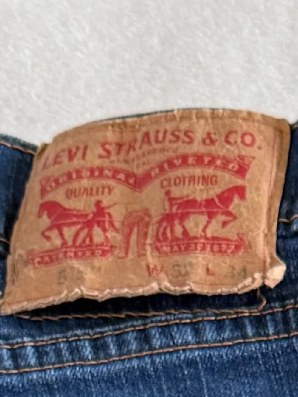 Levi's 514 Straight Fit Jeans Men's W32 L34 Blue Medium Wash Stretch Denim 32x34